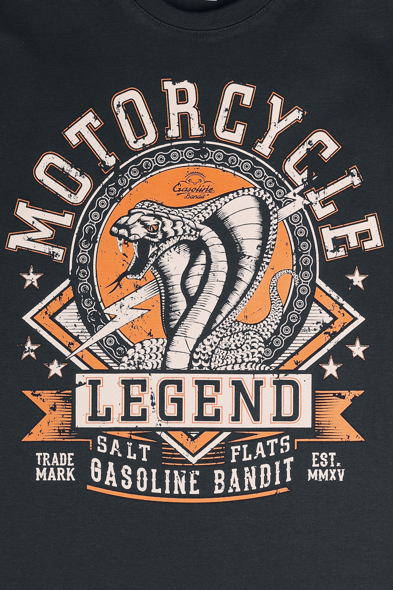 Gasoline Bandit Legend T-Shirt schwarz