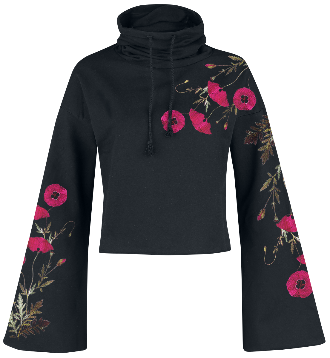 Outer Vision - Gallow Poppy - Girls hooded sweatshirt - black image