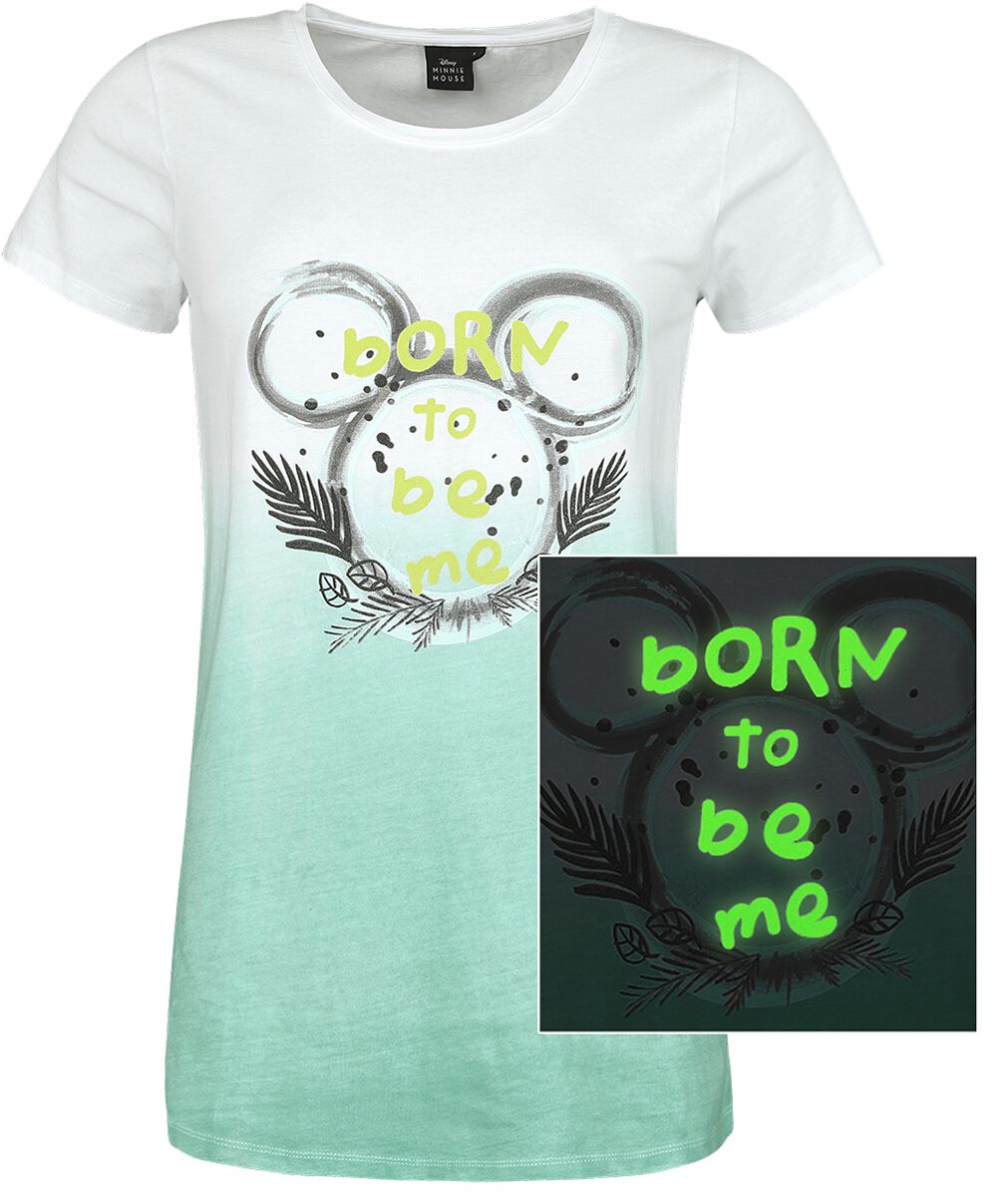 Image of T-Shirt Disney di Minnie & Topolino - Born To Be Me - S a XXL - Donna - multicolore