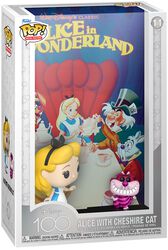 Disney 100 - Movie Poster - Alice with Cheshire Cat Vinyl Figur 11, Alice im Wunderland, Funko Pop!