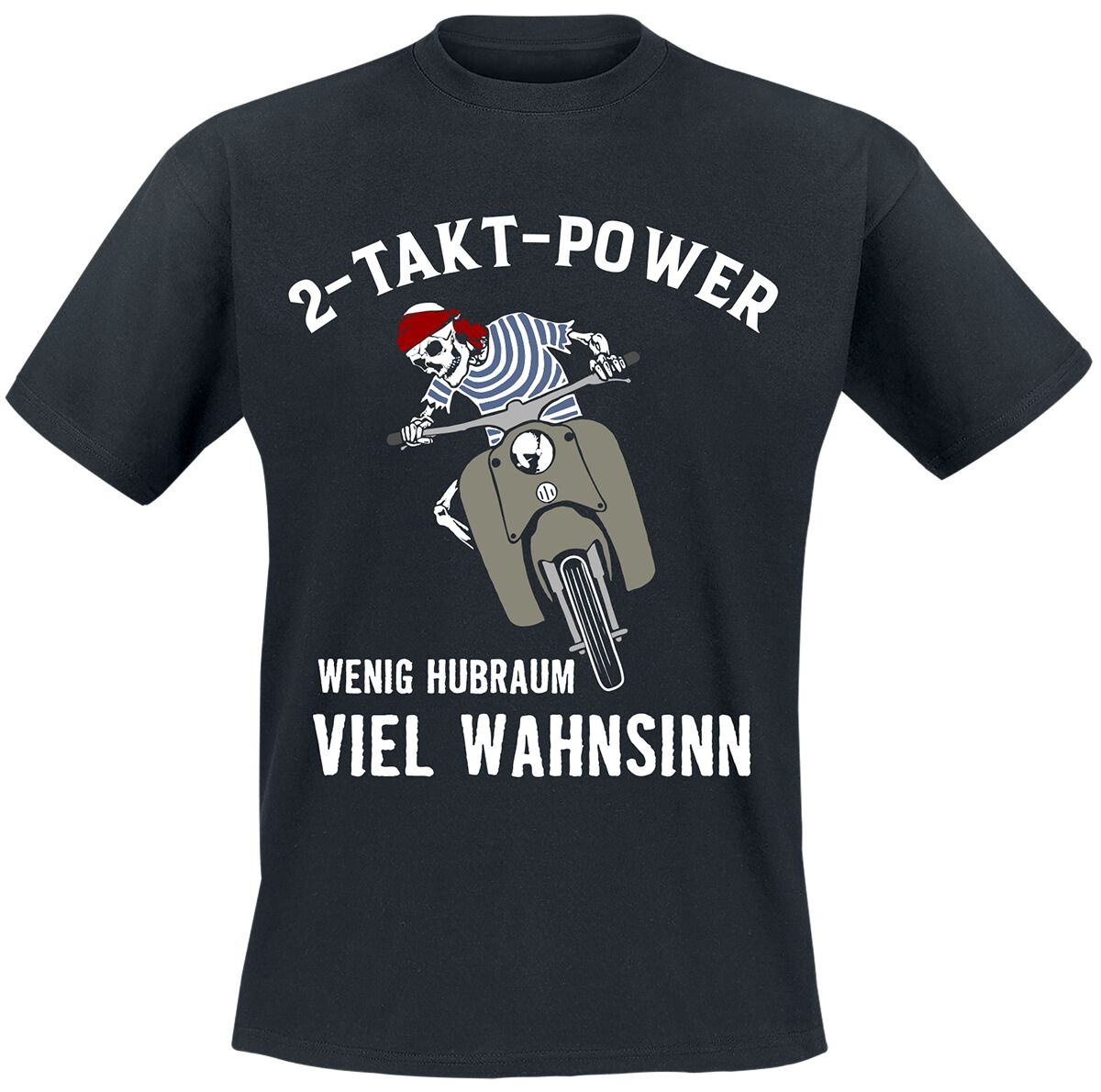 Sprüche 2-Takt Power Schwalbe T-Shirt schwarz Sprüche 2-Takt Power Schwalbe T-Shirt schwarz