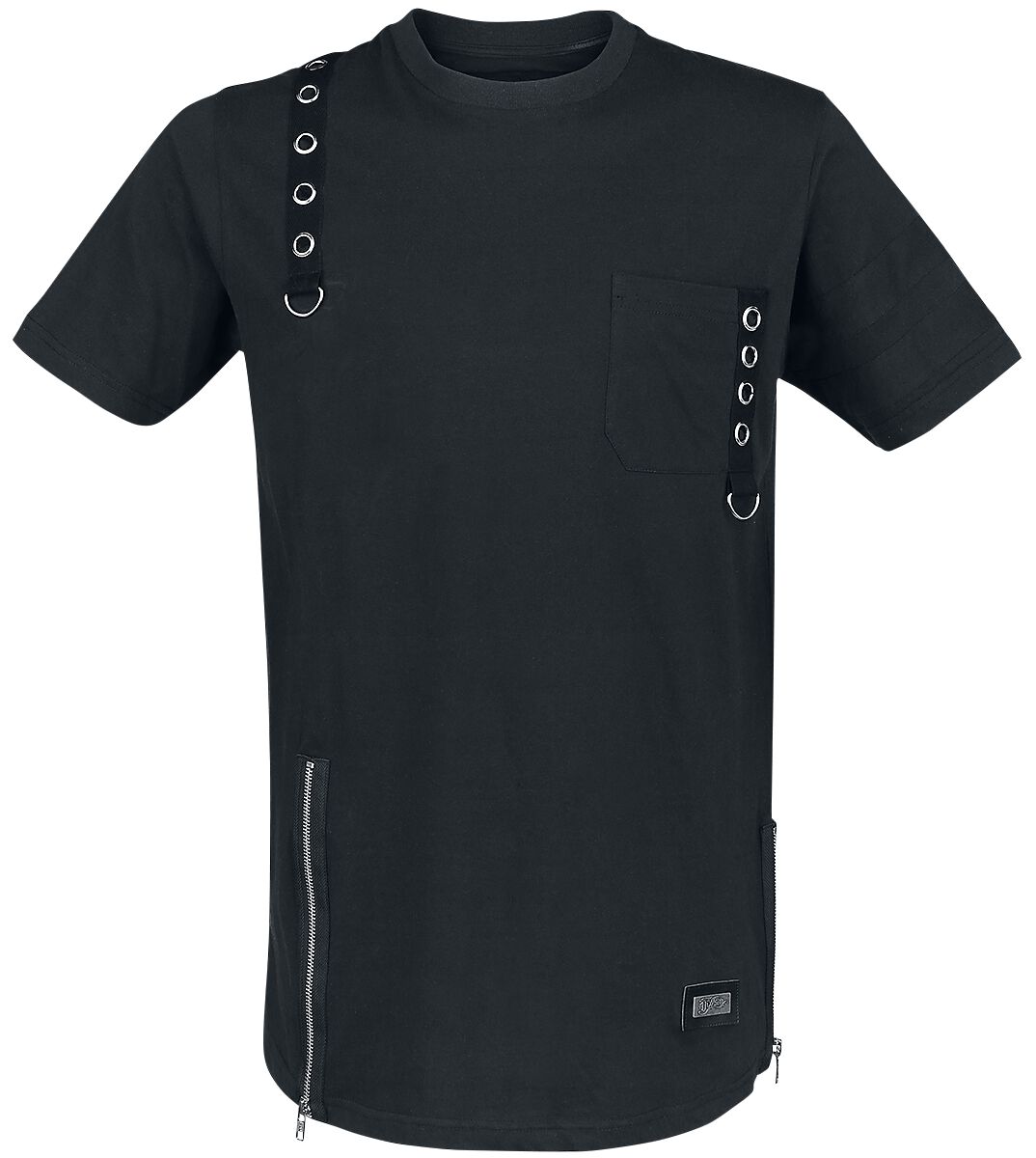 Vixxsin - Gothic T-Shirt - Jash Top - S bis 4XL - für Männer - Größe 4XL - schwarz