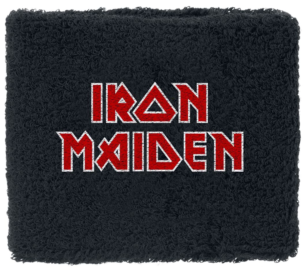 Iron Maiden Logo - Wristband Schweißband schwarz