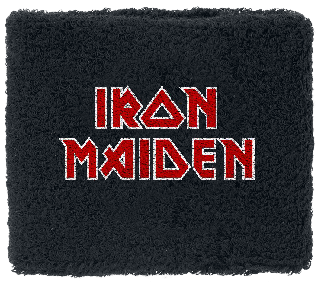 Iron Maiden - Logo - Wristband - Schweißband - schwarz