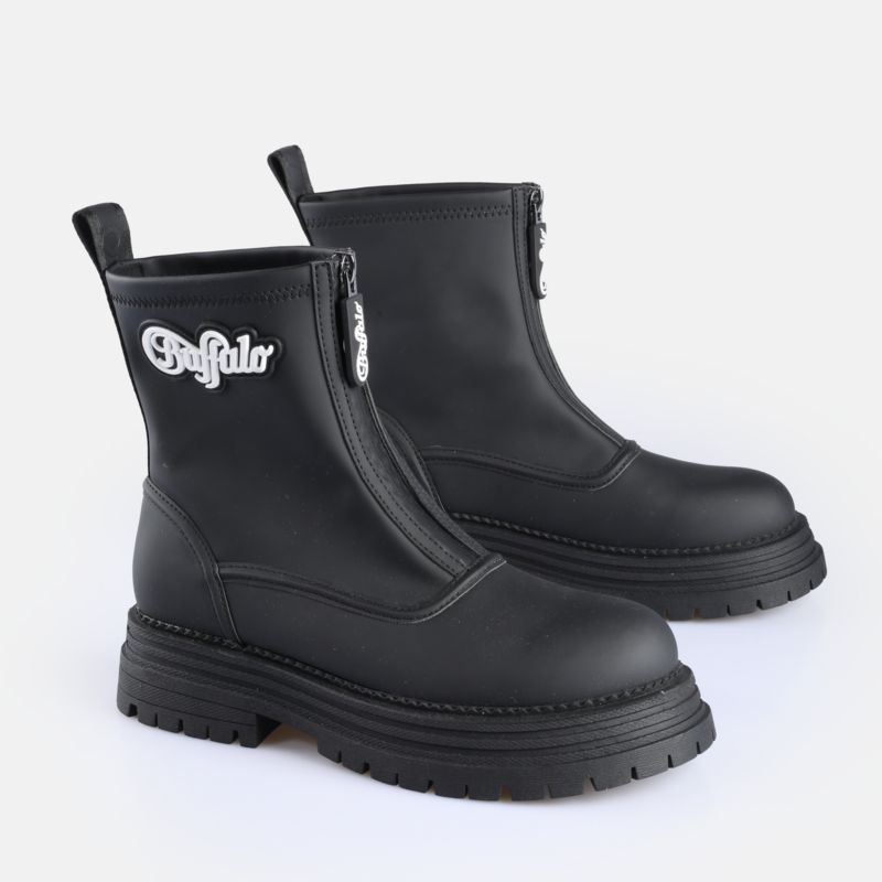 Buffalo  Boot - LENNOX RAIN ZIP - for Women - black