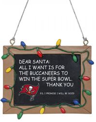 Tampa Bay Buccaneers - Tafelschild, NFL, Weihnachtskugeln