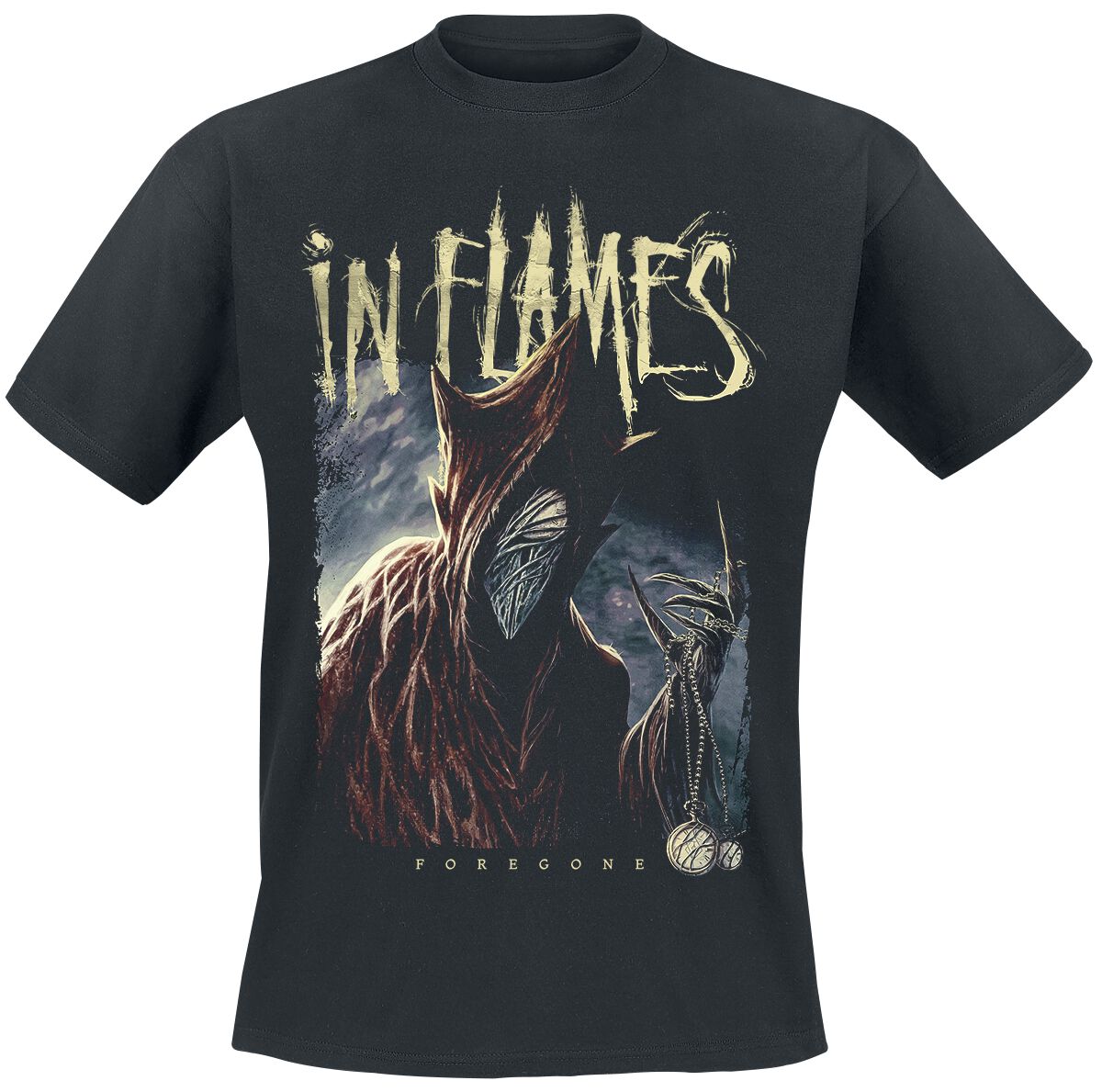 In Flames T-Shirt - Foregone - S bis 3XL - für Männer - Größe XL - schwarz  - Lizenziertes Merchandise!