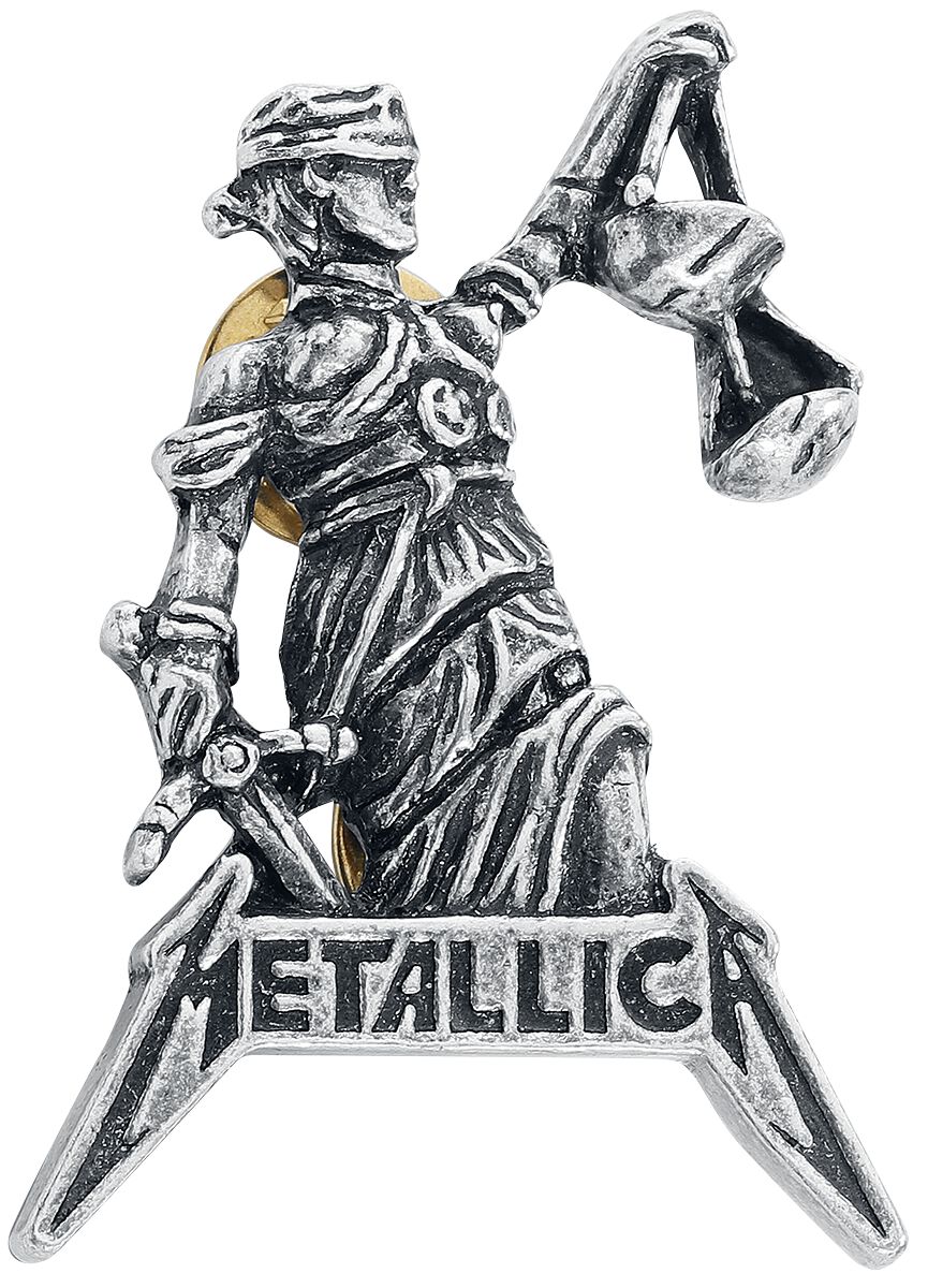 Metallica Justice For All Pin silberfarben