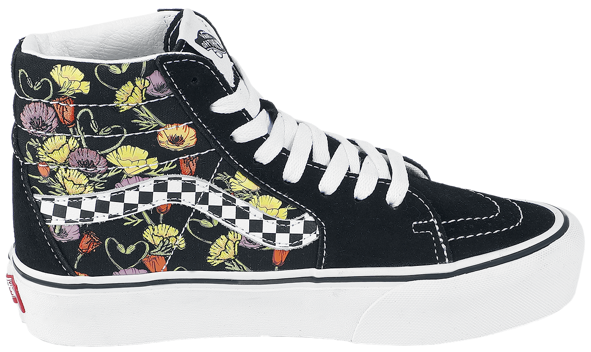 Vans SK8-HI PLATFORM 2.0 Poppy Checkerboard Black/Multi Sneaker high schwarz multicolor