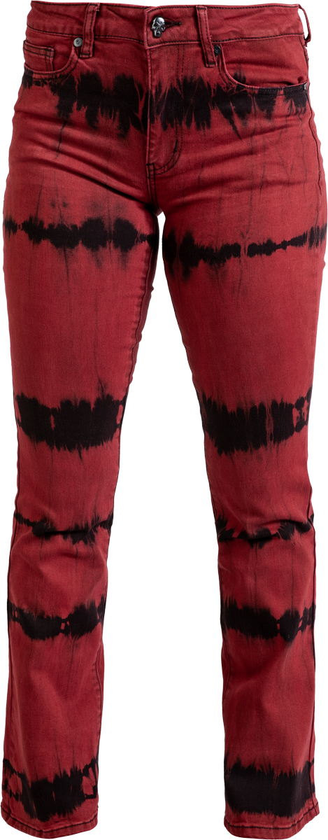 Rock Rebel by EMP  Jeans - Grace (Bootcut) - for Women - black-red