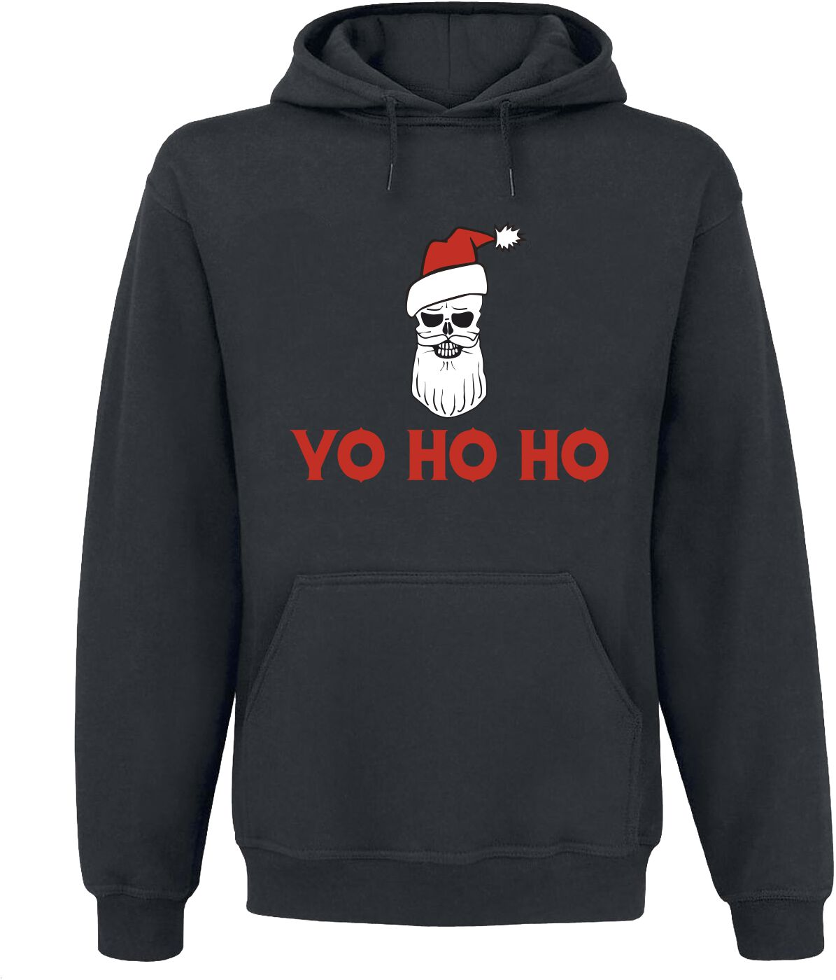 Sprüche Yo Ho Ho Kapuzenpullover schwarz