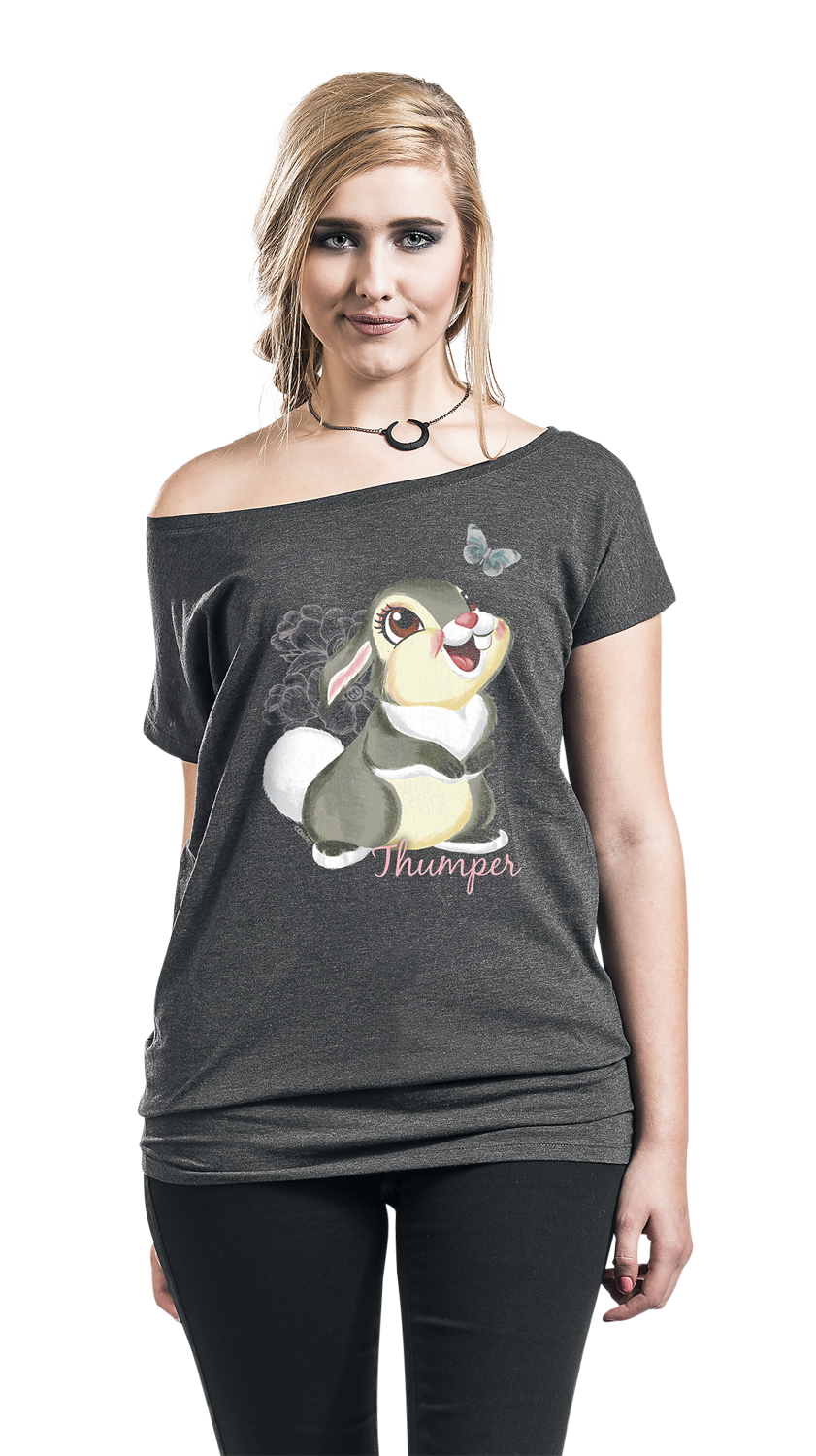 Bambi Klopfer T-Shirt grau meliert