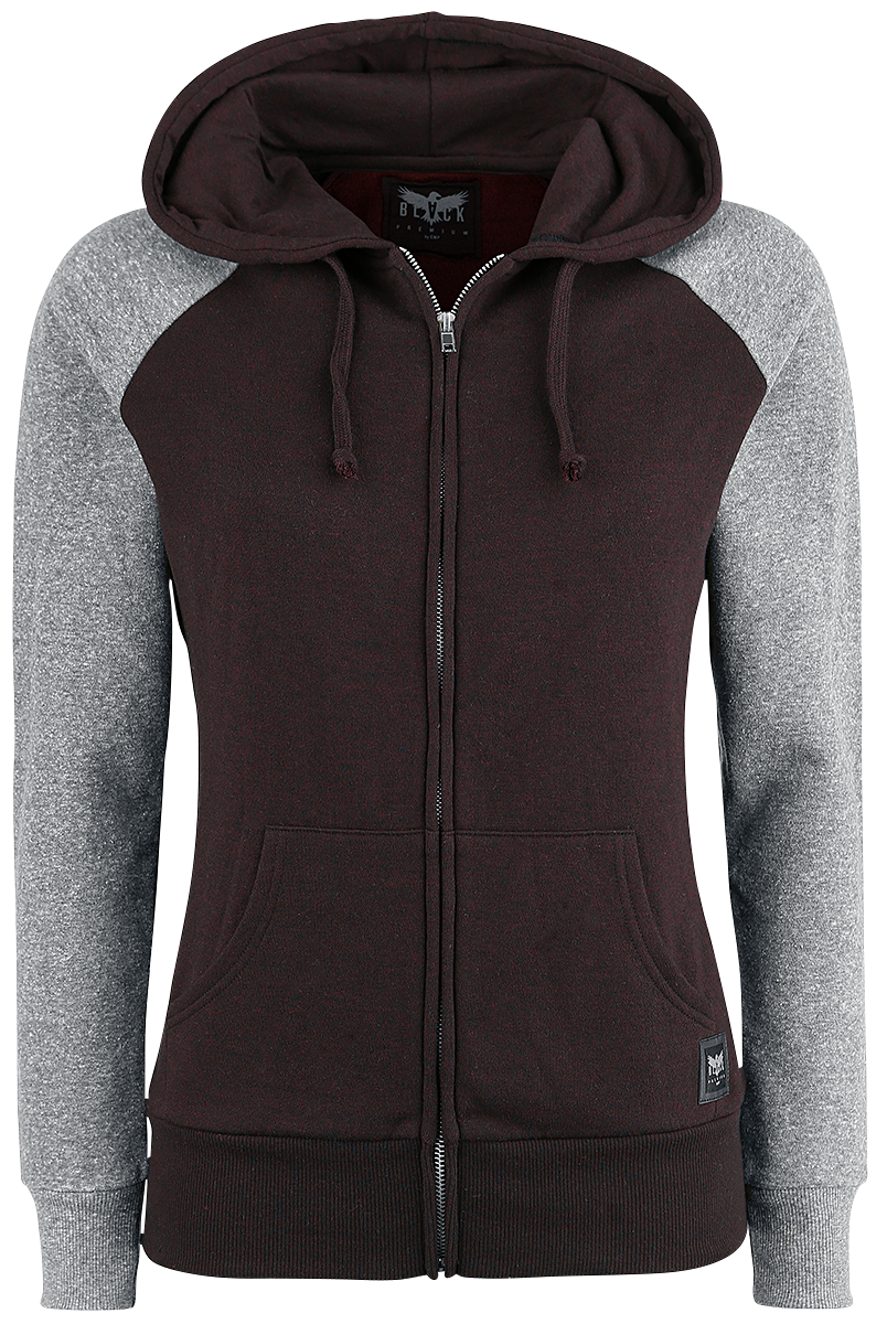 Black Premium by EMP - Farther Along - Girls hooded zip - bordeaux-grey image