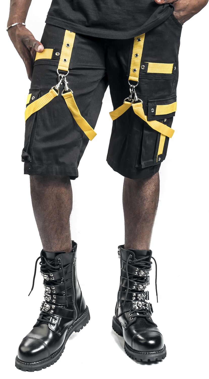 Poizen Industries Ruination Shorts Short schwarz gelb