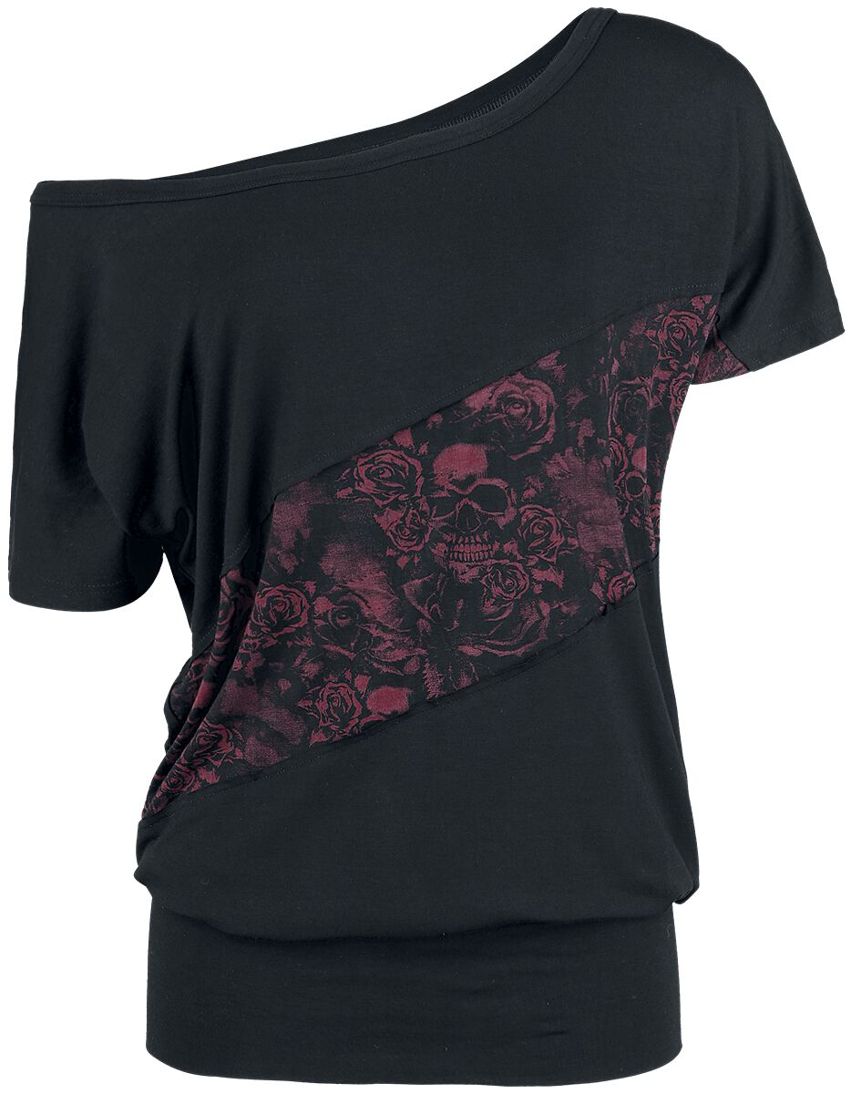 Black Premium by EMP T-Shirt - Can You Read My Mind - S bis 3XL - für Damen - Größe L - schwarz/rot