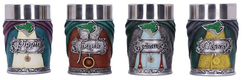 The Lord Of The Rings  Shot Glasses Set - Nemesis Now - Hobbits -