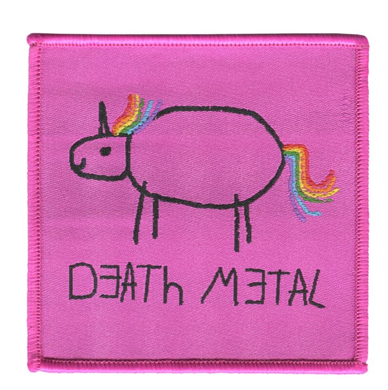 Death Metal Patch - Einhorn - multicolor  - Lizenzierter Fanartikel