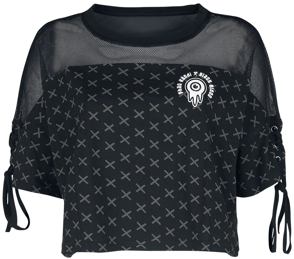T-Shirt Manches courtes Gothic de Black Blood by Gothicana - Phat Kandi X Black Blood by Gothicana C