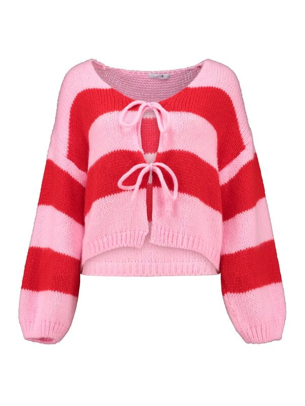 Cardigan  di Hailys - LS A CD Ch44arlie - Donna - rosa/rosso