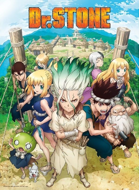 Dr. Stone Group Poster multicolour