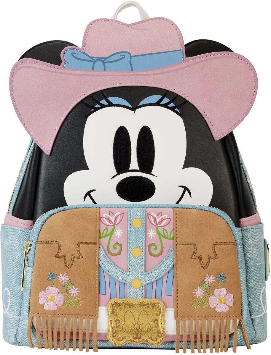 Levně Mickey & Minnie Mouse Loungefly - Western Minnie Batoh vícebarevný