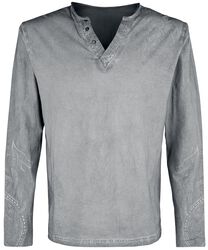 Graues Langarmshirt, Black Premium by EMP, Langarmshirt