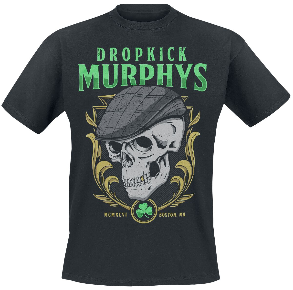 Image of Dropkick Murphys Skelly Skull T-Shirt schwarz