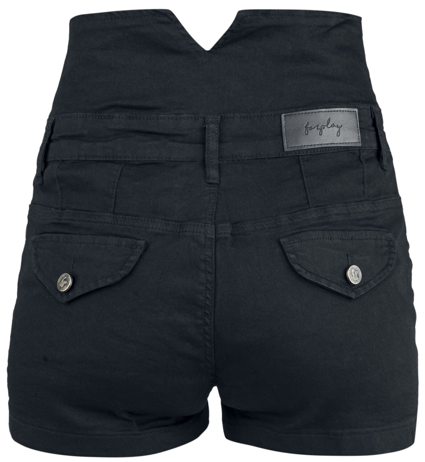 Bermuda Shorts Schwarze Stoff Hotpants Eight2nine Damen Short