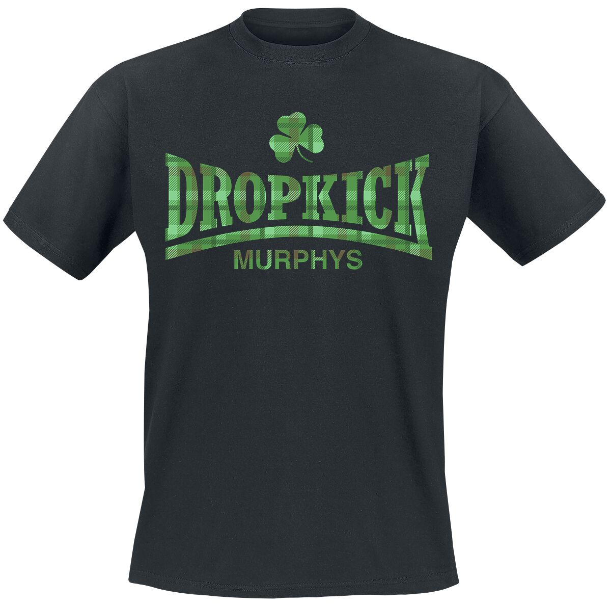 Image of Dropkick Murphys Fighter Plaid T-Shirt schwarz