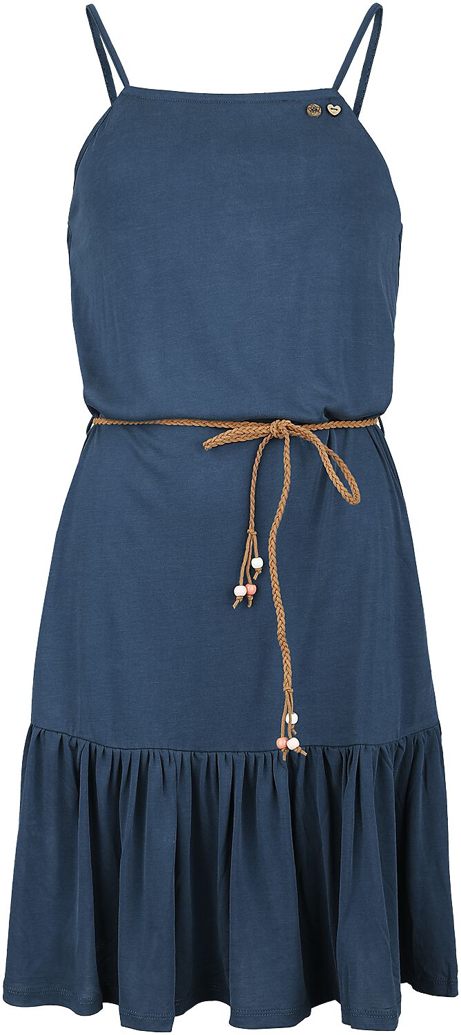Ragwear Kleid knielang - THIME - XS bis XL - für Damen - Größe S - blau