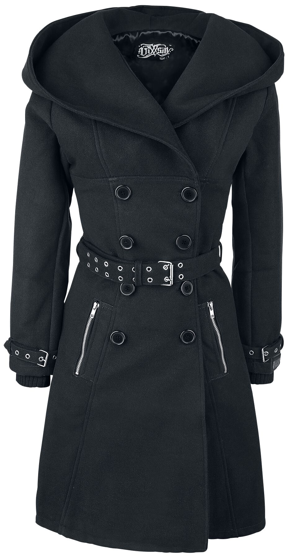 Manteau d'hiver de Vixxsin - Manteau Decay - S à 5XL - pour Femme - noir