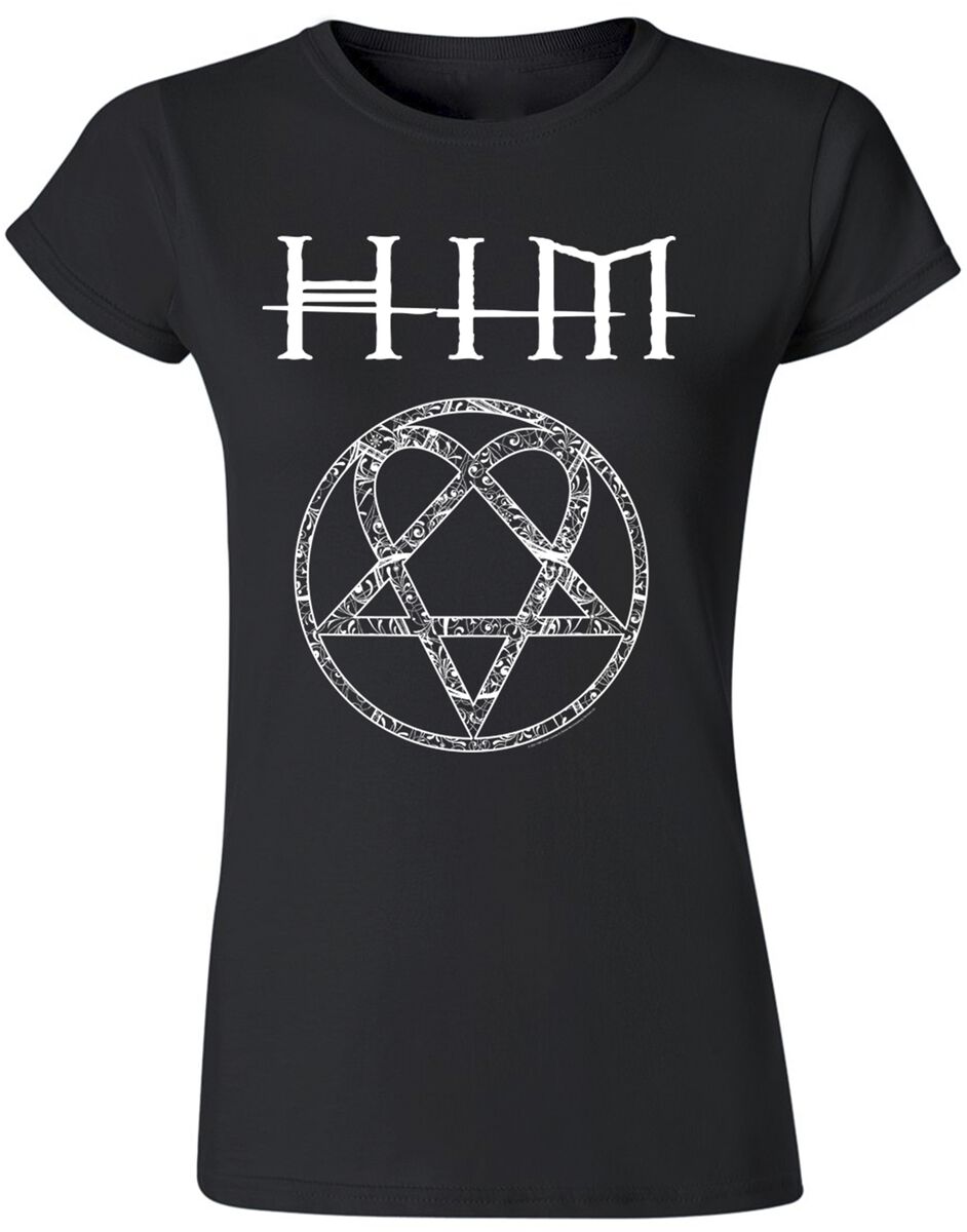 HIM Ornate Heartagram T-Shirt schwarz