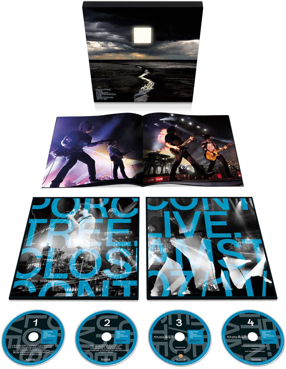 Closure / Continuation.Live.Amsterdam 07/11/22 von Porcupine Tree - 2-Blu-ray & 2-CD (Boxset, Deluxe Edition)