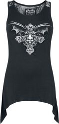 Gothicana X Anne Stokes - Top With Lace Backside, Gothicana by EMP, Top