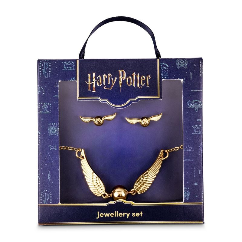 Set de clous d'oreilles  de Harry Potter - Vif d'Or - pour Unisexe - couleur or