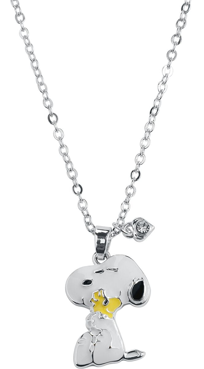 Peanuts 3D Snoopy & Woodstock Unisex Halsketting - zilverkleurig - Standard