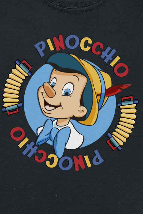 Pinocchio Kids - Accordion Rings T-Shirt schwarz