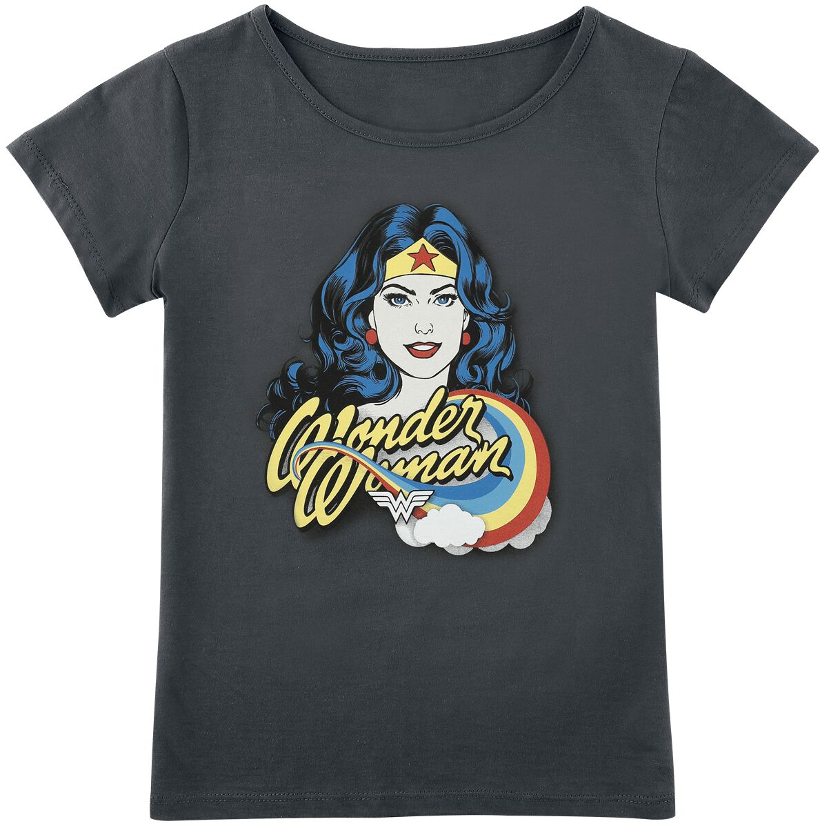 T-shirt de Wonder Woman - Kids - Wonder Woman - 134/140 à 158/164 - pour filles - bleu