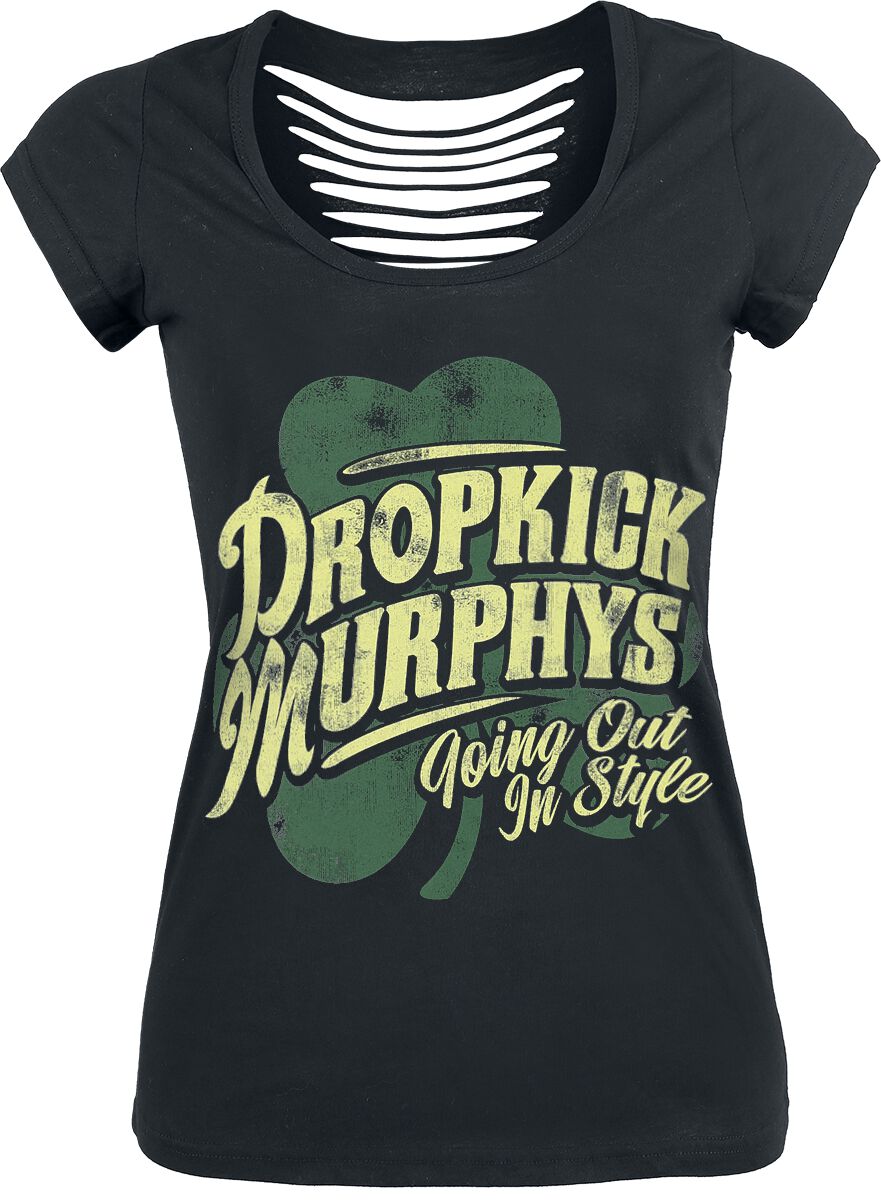 T-Shirt Manches courtes de Dropkick Murphys - Going Out In Style Clover - S à XL - pour Femme - noir