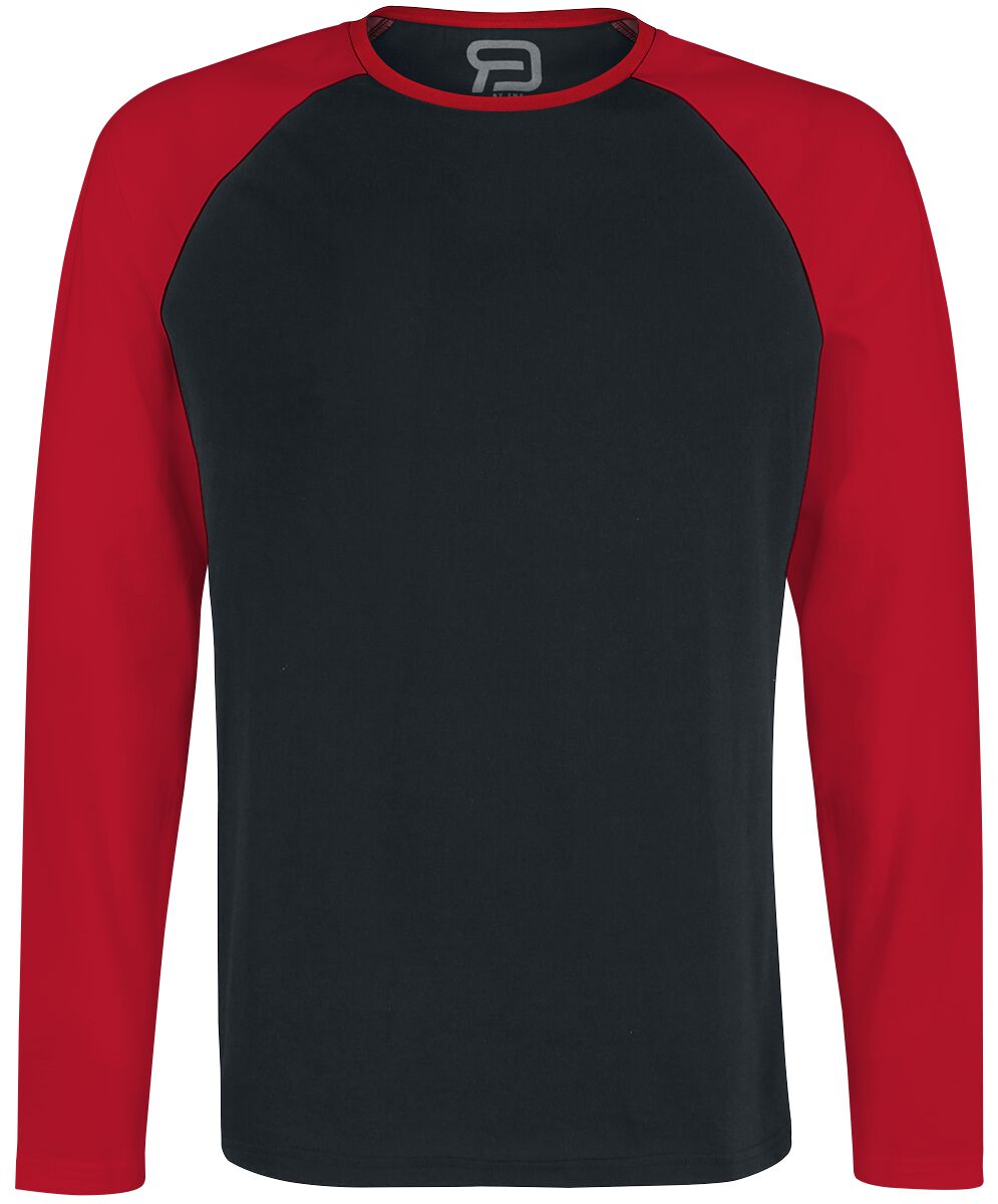 RED by EMP Long Raglan Road Long-sleeve Shirt black red