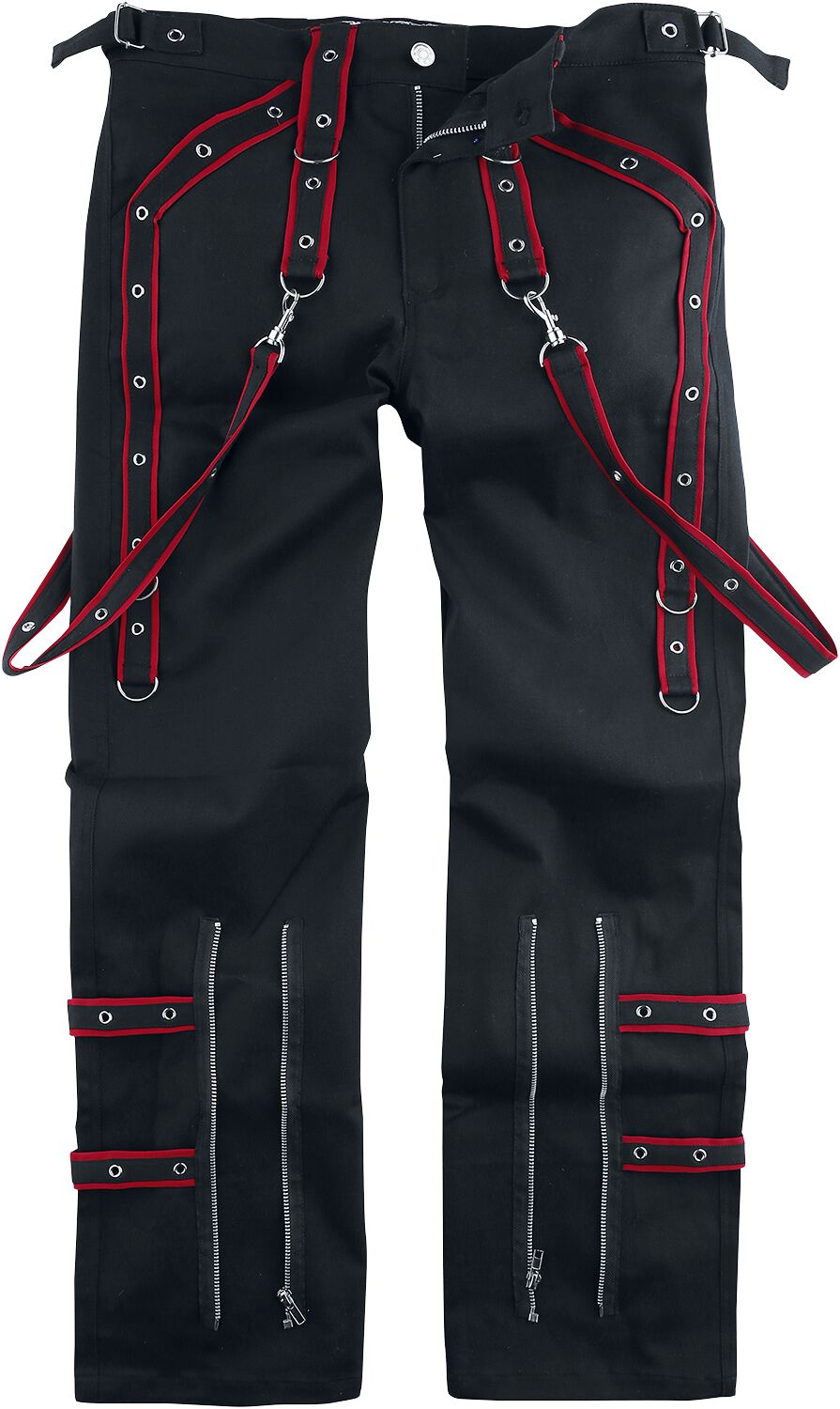 Blade Pants Red Stoffhose schwarz/rot von Poizen Industries