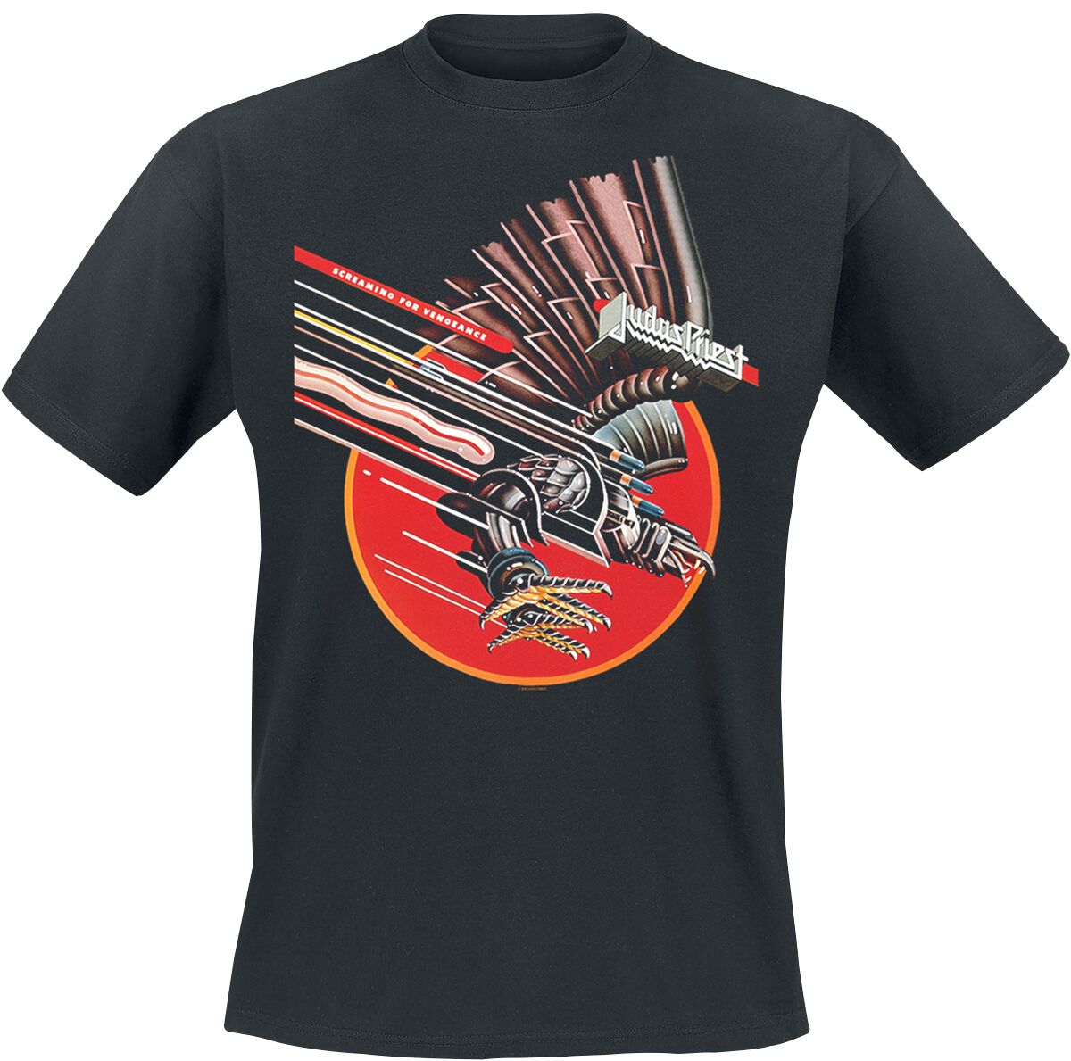 Judas Priest Cutout Full Wings T-Shirt black
