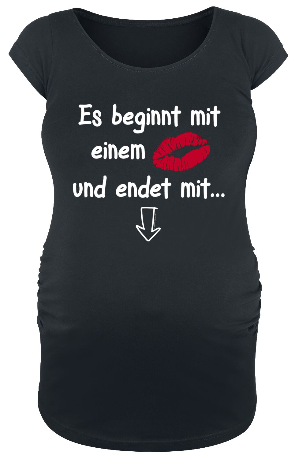 Umstandsmode Es beginnt mit einem … und endet mit … T-Shirt schwarz – 27.51% Rabatt Umstandsmode Es beginnt mit einem … und endet mit … T-Shirt schwarz – 27.51% Rabatt