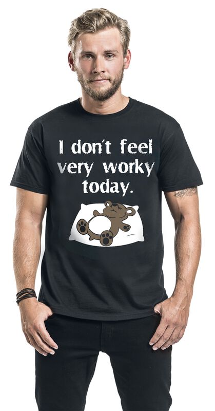 Große Größen Männer I Dont Feel Very Worky Today | Tierisch T-Shirt