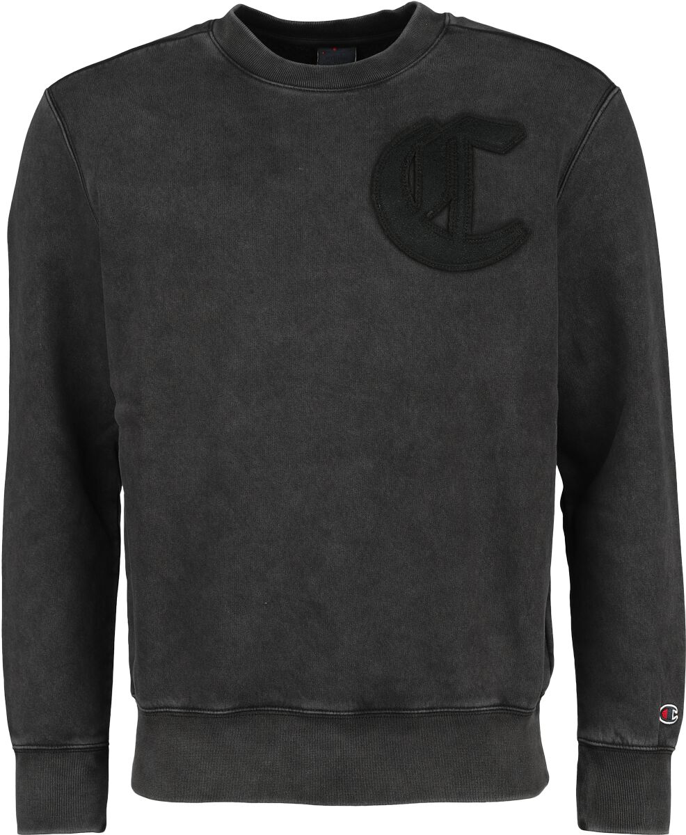 Champion Crewneck Sweatshirt Sweatshirt schwarz in S
