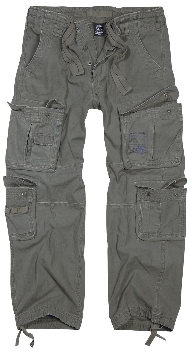 Brandit Cargohose - Pure Vintage Trousers - S bis 7XL - für Männer - Größe 6XL - oliv