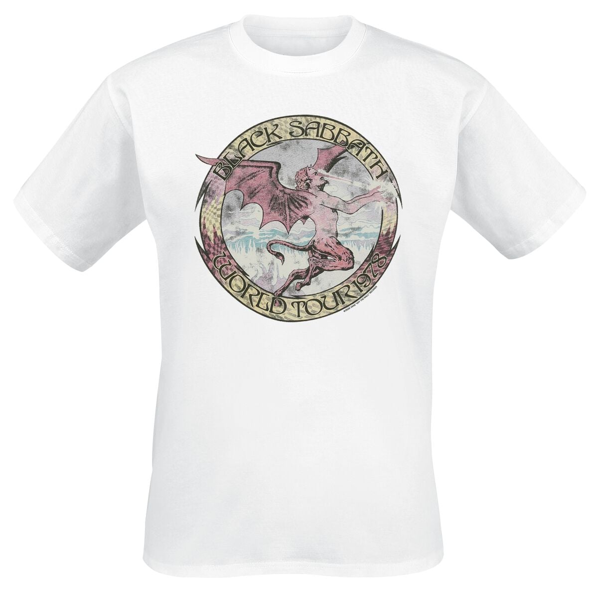 Vans Black Sabbath Obi SS Tee T-Shirt weiß in L