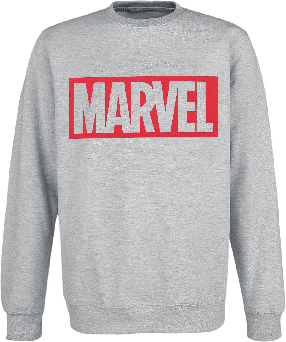 Marvel Logo Sweatshirt mottled grey