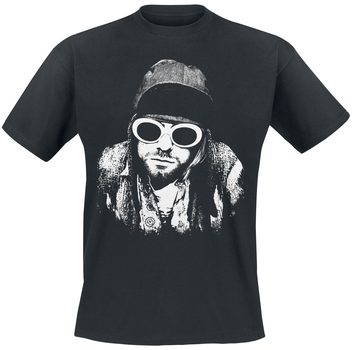 Kurt Cobain - One Colour - T-Shirt - black image