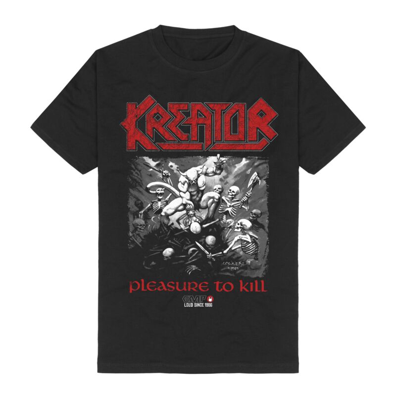 Kreator  T-Shirt - Pleasure To Kill - 40 Years - for Men - black